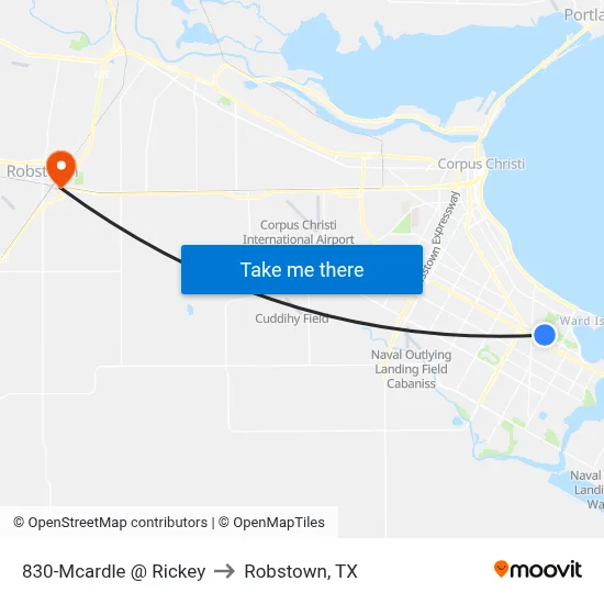 830-Mcardle @ Rickey to Robstown, TX map