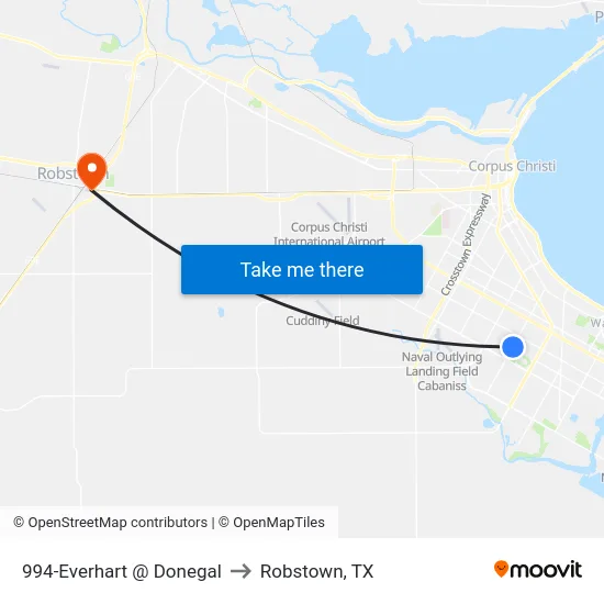 994-Everhart @ Donegal to Robstown, TX map