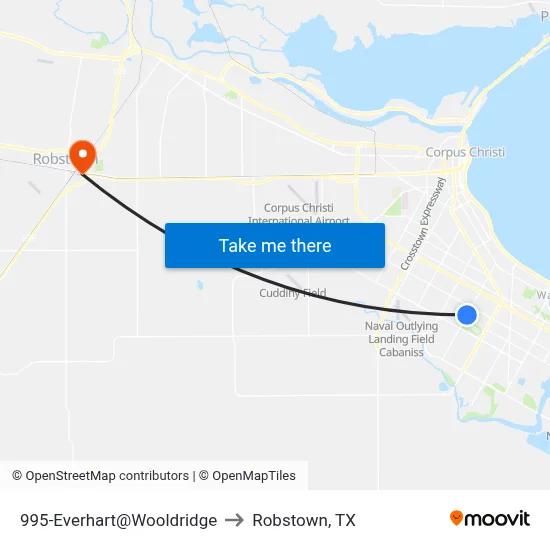 995-Everhart@Wooldridge to Robstown, TX map