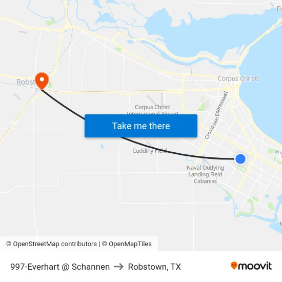 997-Everhart @ Schannen to Robstown, TX map