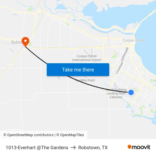 1013-Everhart @The Gardens to Robstown, TX map