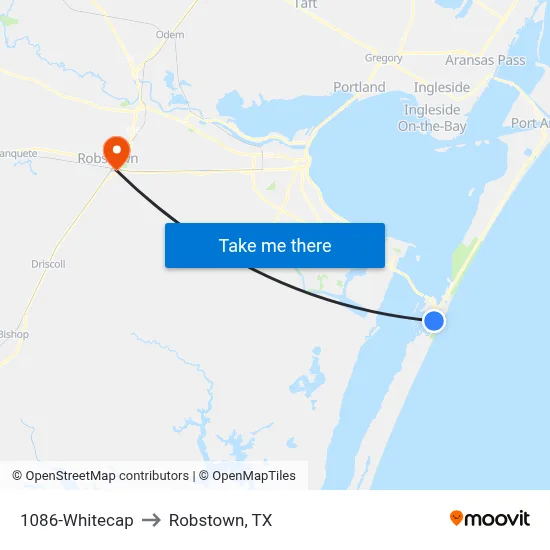 1086-Whitecap to Robstown, TX map