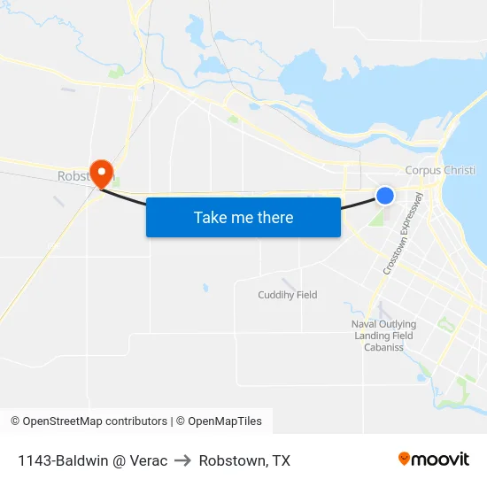 1143-Baldwin @ Verac to Robstown, TX map