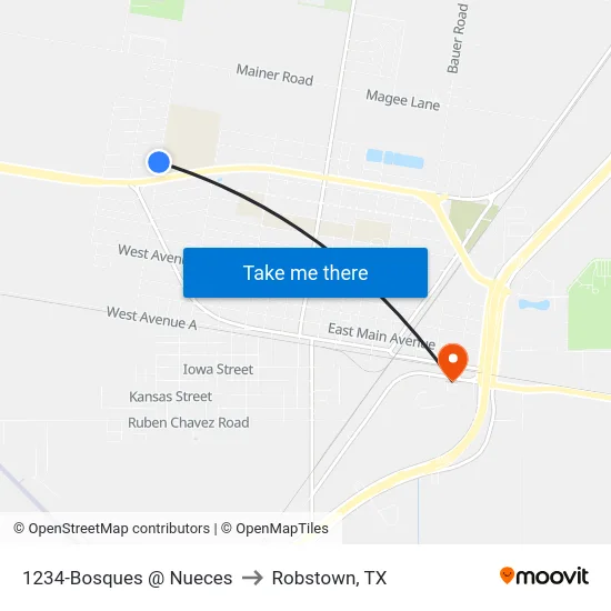 1234-Bosques @ Nueces to Robstown, TX map