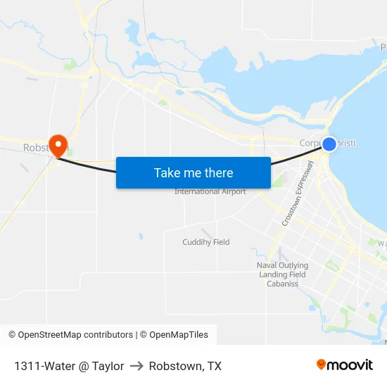 1311-Water @ Taylor to Robstown, TX map