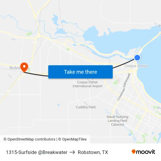 1315-Surfside @Breakwater to Robstown, TX map