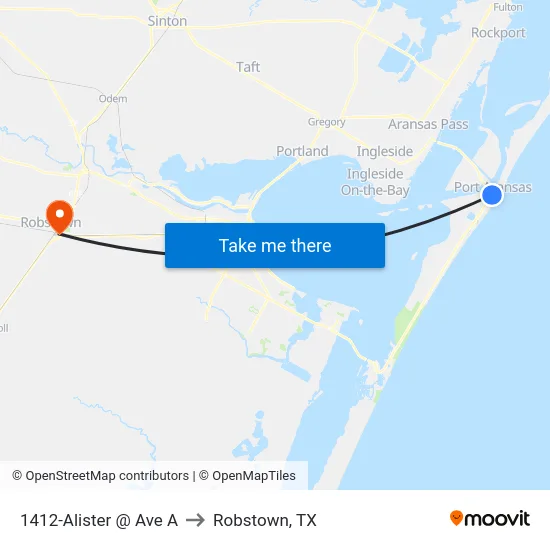 1412-Alister @ Ave A to Robstown, TX map