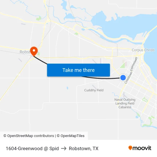 1604-Greenwood @ Spid to Robstown, TX map