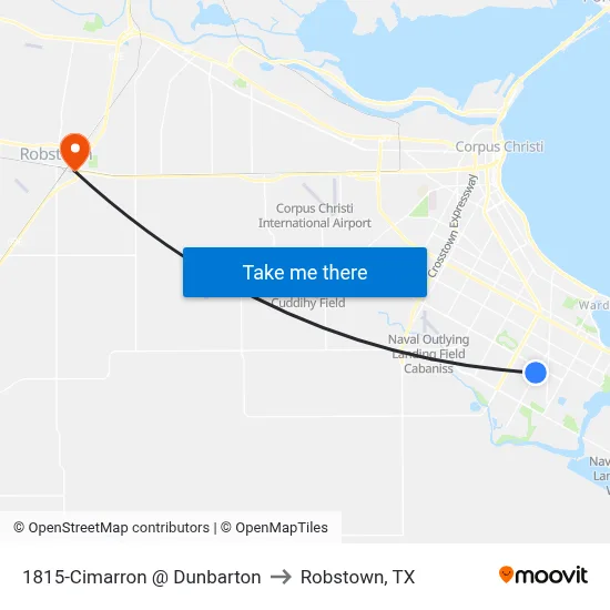 1815-Cimarron @ Dunbarton to Robstown, TX map