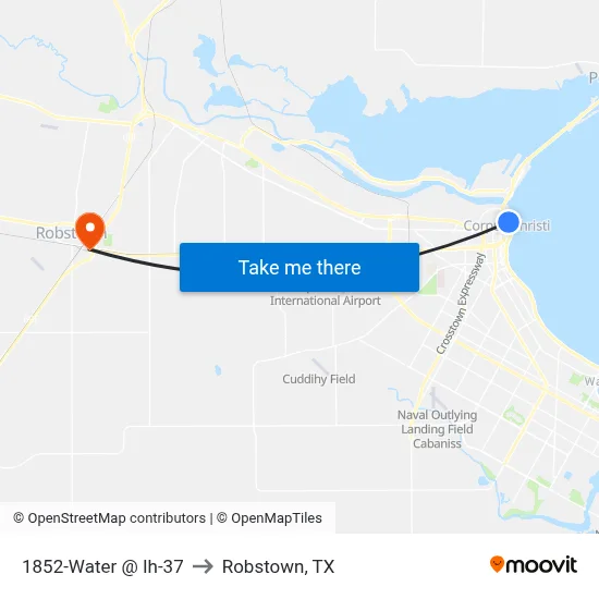 1852-Water @ Ih-37 to Robstown, TX map