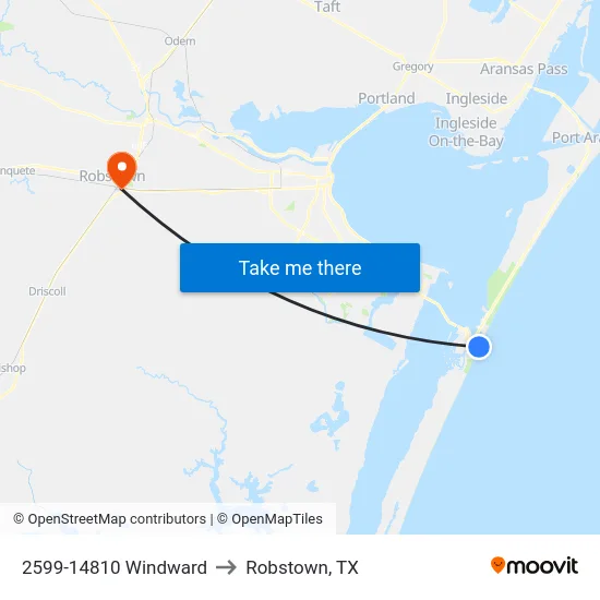 2599-14810 Windward to Robstown, TX map