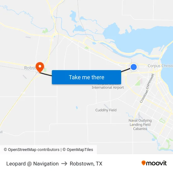 Leopard @ Navigation to Robstown, TX map