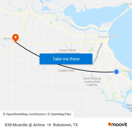 838-Mcardle  @  Airline to Robstown, TX map
