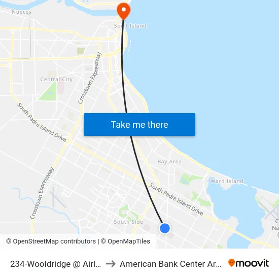 234-Wooldridge @ Airline to American Bank Center Arena map