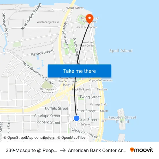 339-Mesquite @ Peoples to American Bank Center Arena map