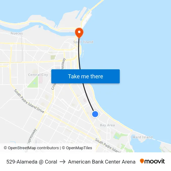 529-Alameda  @  Coral to American Bank Center Arena map