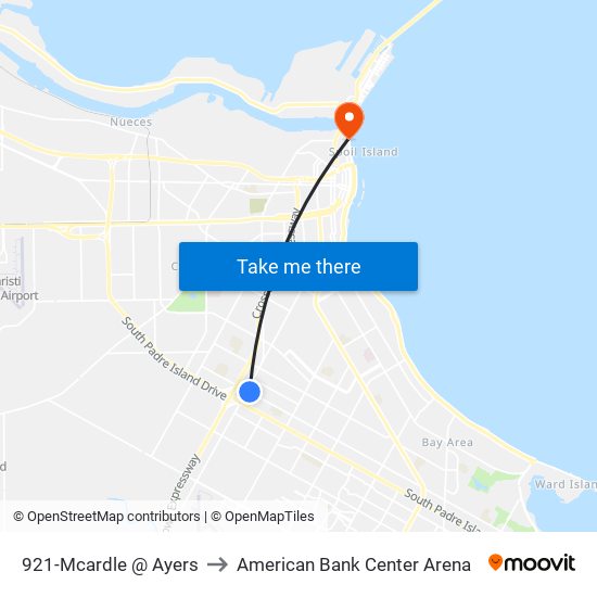 921-Mcardle @ Ayers to American Bank Center Arena map