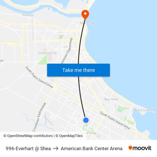 996-Everhart @ Shea to American Bank Center Arena map