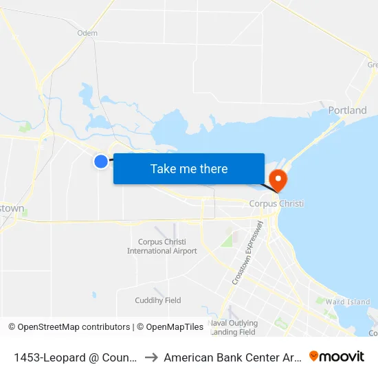 1453-Leopard  @  Countiss to American Bank Center Arena map