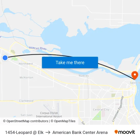 1454-Leopard  @  Elk to American Bank Center Arena map