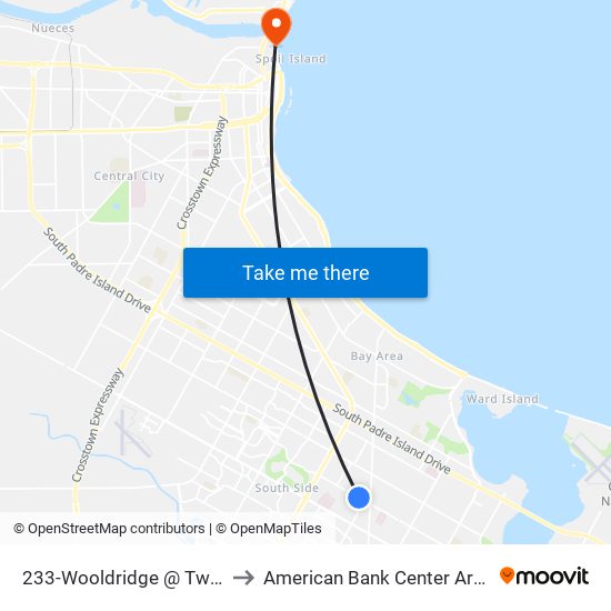 233-Wooldridge @ Twine to American Bank Center Arena map