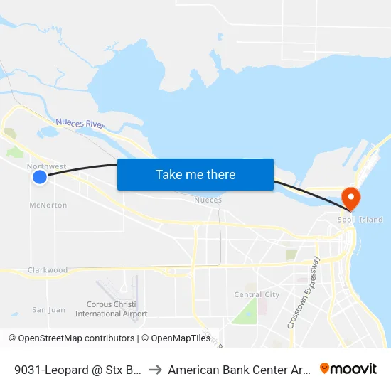 9031-Leopard @ Stx Beef to American Bank Center Arena map