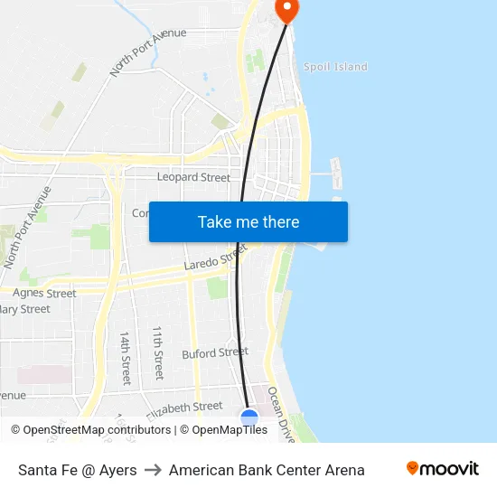 Santa Fe  @  Ayers to American Bank Center Arena map
