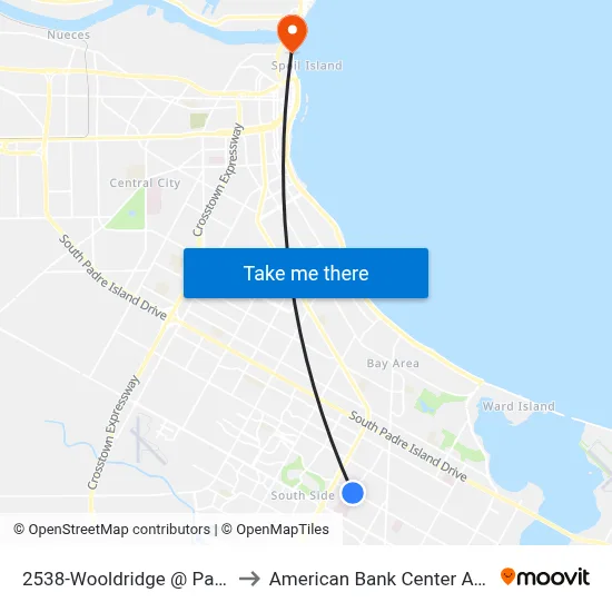 2538-Wooldridge @ Patton to American Bank Center Arena map