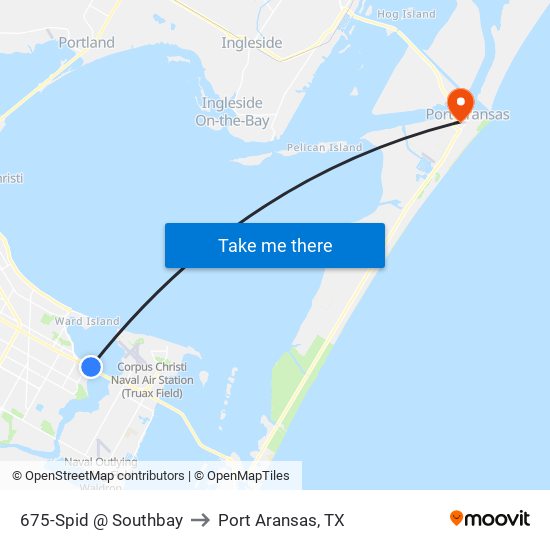 675-Spid @ Southbay to Port Aransas, TX map