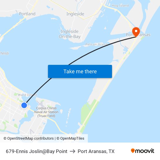 679-Ennis Joslin@Bay Point to Port Aransas, TX map