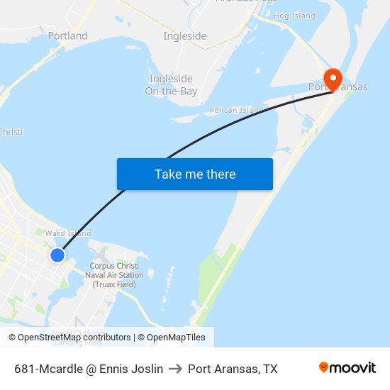 681-Mcardle  @ Ennis Joslin to Port Aransas, TX map