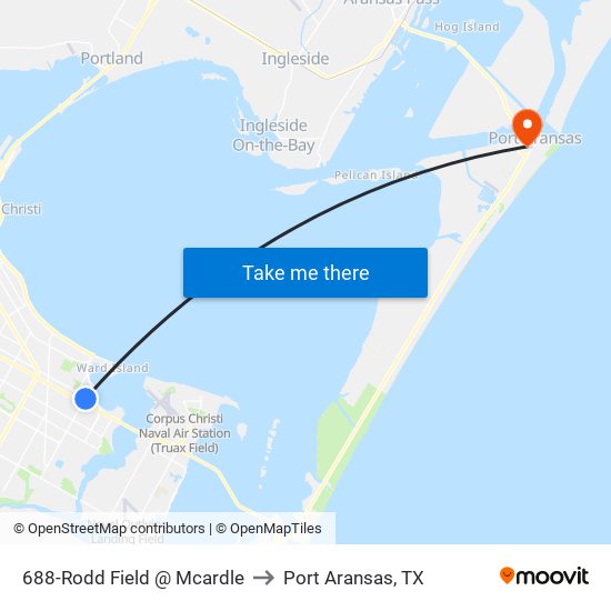 688-Rodd Field @ Mcardle to Port Aransas, TX map