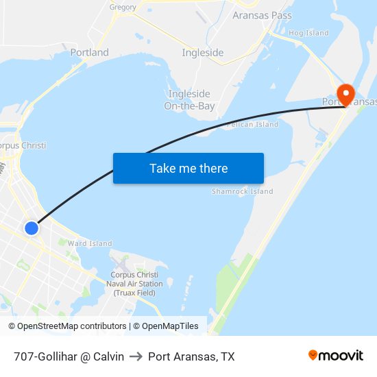 707-Gollihar  @  Calvin to Port Aransas, TX map