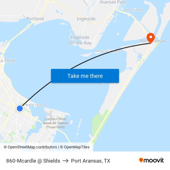 860-Mcardle  @  Shields to Port Aransas, TX map