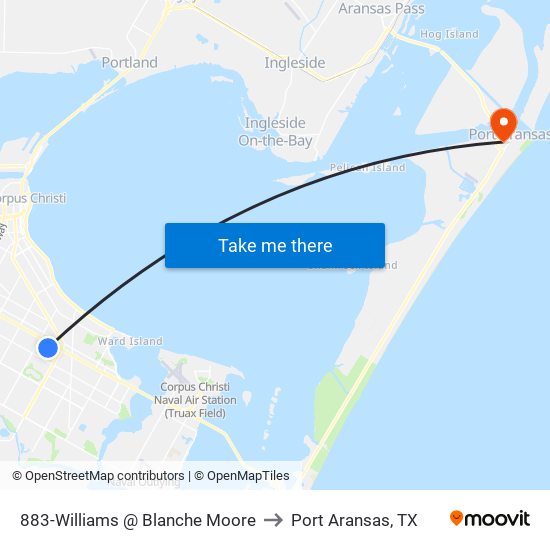 883-Williams @ Blanche Moore to Port Aransas, TX map