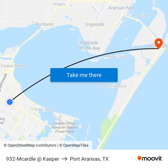 932-Mcardle @ Kasper to Port Aransas, TX map