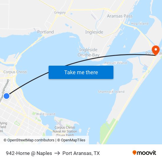 942-Horne @ Naples to Port Aransas, TX map