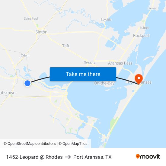 1452-Leopard  @  Rhodes to Port Aransas, TX map