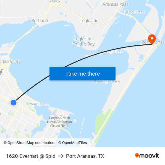 1620-Everhart @ Spid to Port Aransas, TX map