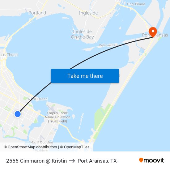 2556-Cimmaron @ Kristin to Port Aransas, TX map