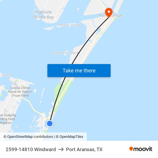 2599-14810 Windward to Port Aransas, TX map