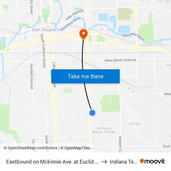 Randallia at Vermont (Sb) to Indiana Tech map