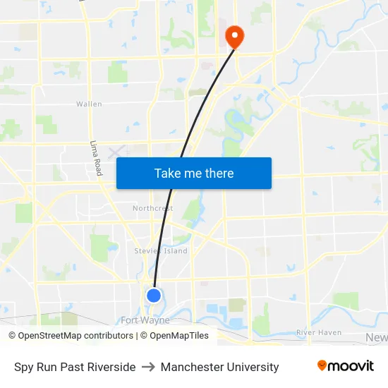 Spy Run Past Riverside to Manchester University map