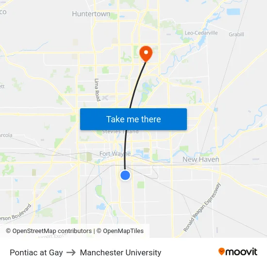 Pontiac at Gay to Manchester University map