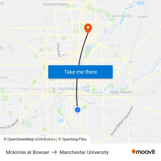 Mckinnie at Bowser to Manchester University map