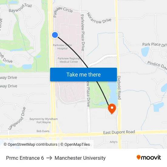 Prmc Entrance 6 to Manchester University map