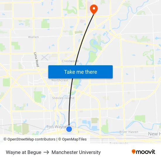 Wayne at Begue to Manchester University map