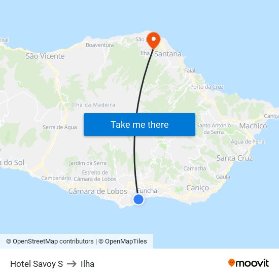 Hotel Savoy  S to Ilha map