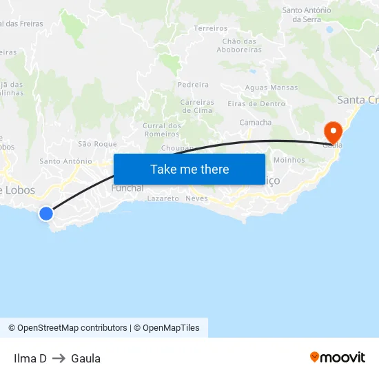 Ilma  D to Gaula map