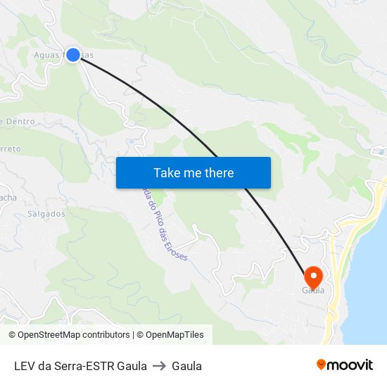 LEV da Serra-ESTR Gaula to Gaula map